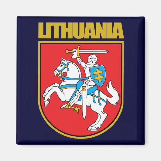 Lietuva (Litouwen) COA Magneet (Voorkant)