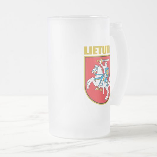 Lietuva (Litouwen) COA Matglas Bierpul (Voorkant rechts)