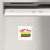 Lietuva (Litouwen) Rood LTRS Magneet (Insitu (Vaatwasser))
