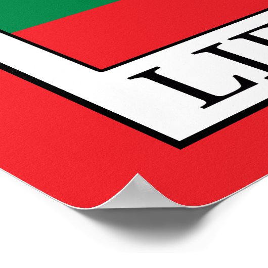 Lietuva Poster (Hoek)