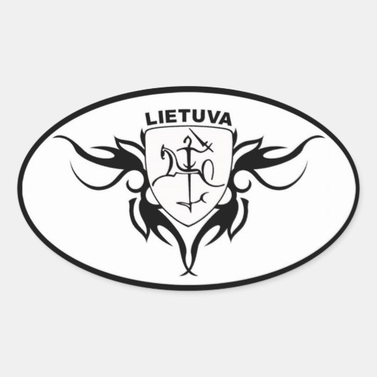Lietuva Vytis Sticker (Voorkant)