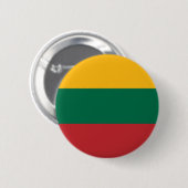 Lietuvos Valstybės Vėliava, Vytis, Litouwen vlag Ronde Button 5,7 Cm (Voorkant /achterkant)