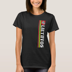 Lietuvos Voetbal Pride Vlag en Embleem Litouws T-shirt