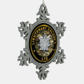 Lieutenant Colonel LTC Tin Sneeuwvlok Ornament (Links)