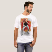 Lieutenant Dawn hudson fire background T-shirt (Voorkant volledig)