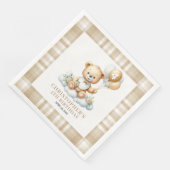 Lieve 4e Verjaardag Teddybeer Gouden Servetten (Hoek)