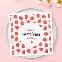 Lieve Aardbei Eerste Verjaardag