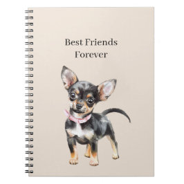 Lieve Aardige Bruine Crème Chihuahua Hond Beste Vr Notitieboek