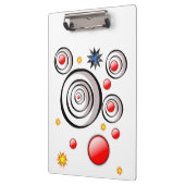 Lieve Abstract Kleurrijke Klembord  (Links)