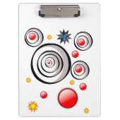 Lieve Abstract Kleurrijke Klembord  (Voorkant)