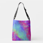 Lieve Abstracte Kunst Crossbody Tas (Achterkant)