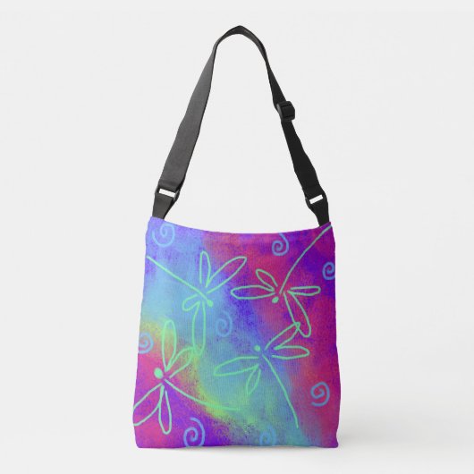 Lieve Abstracte Kunst Crossbody Tas (Voorkant)
