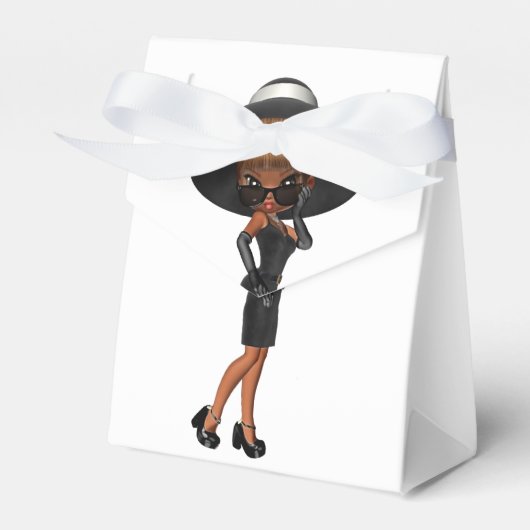 Lieve Afro-Amerikaanse diva Bedankdoosjes (Voorkant Zijde)
