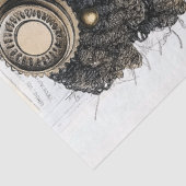 Lieve Afro-Amerikaanse Steampunk Pop AM2 Decoupage Tissuepapier (Detail)