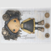 Lieve Afro-Amerikaanse Steampunk Pop AM2 Decoupage Tissuepapier (Voorkant)
