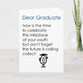 Lieve Afstuderen - een grappig afstuderen (blauw/j Kaart (Voorkant)