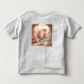 Lieve Alice in Wonderland Fantasievolle Bos Kunst Kinder Shirts (Achterkant)