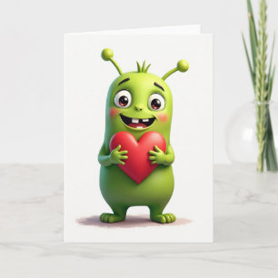 Lieve Alien Valentijnskaart Kaart