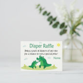 Lieve Alligator Luier Raffle Tickets (Staand voorkant)