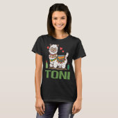 Lieve Alpaca - Toni Naam T-shirt (Voorkant volledig)