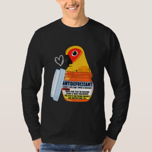 Lieve Antidepressivum Papegaai I Zonnekonkoer T-shirt