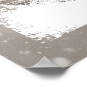 Lieve aquarel bosdieren kunst voor kinderen poster (Hoek)