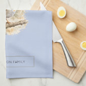Lieve aquarel Robin vogel gepersonaliseerd Theedoek (Quarter Fold)