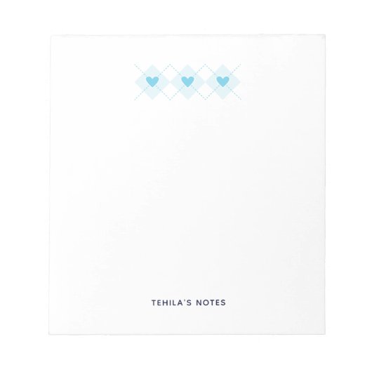 Lieve Argyle Notitieblok (Voorkant)