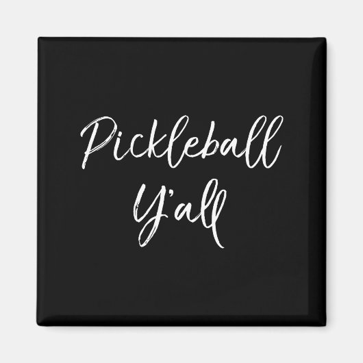 Lieve augurk liefde pickleball hart retro tee magneet (Voorkant)