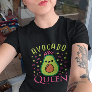 Lieve Avocado Koningin met Hart Keto Meisje Kookt  T-shirt