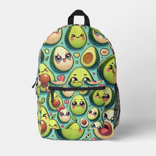 Lieve Avocados Bedrukte Rugzak (Voorkant)