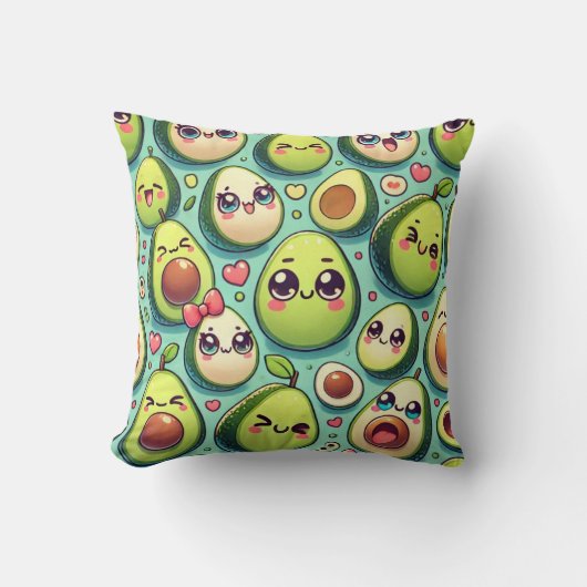 Lieve Avocados Kussen (Voorkant)