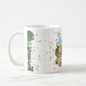 Lieve baby kleurrijke dinosaurussen koffiemok (Links)