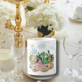 Lieve baby kleurrijke dinosaurussen koffiemok