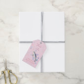 Lieve baby Narwhal en bubbels Cadeaulabel (Met Touw)