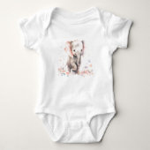 Lieve Baby olifant, dierentuin dieren Romper (Voorkant)
