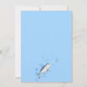 Lieve Baby shower van de baby Narwhal borrelt Kaart (Achterkant)