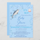 Lieve Baby shower van de baby Narwhal borrelt Kaart (Voorkant / Achterkant)