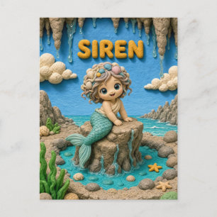 Lieve Baby Zeemeermin, Mythisch Briefkaart