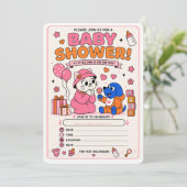 lieve babyshowerverzoeking kaart (Staand voorkant)