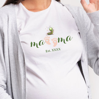 Lieve Babyvoetjes Met Een Lichte Huid Hart Mama Ru Tri-Blend Shirt