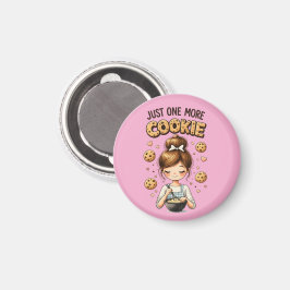 Lieve bakkersmeisje nog maar één koekje magneet