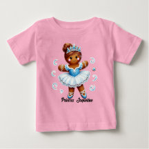 Lieve ballerina peperkoek meisje T-shirt