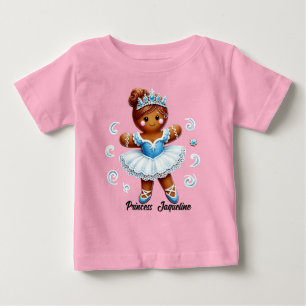 Lieve ballerina peperkoek meisje T-shirt