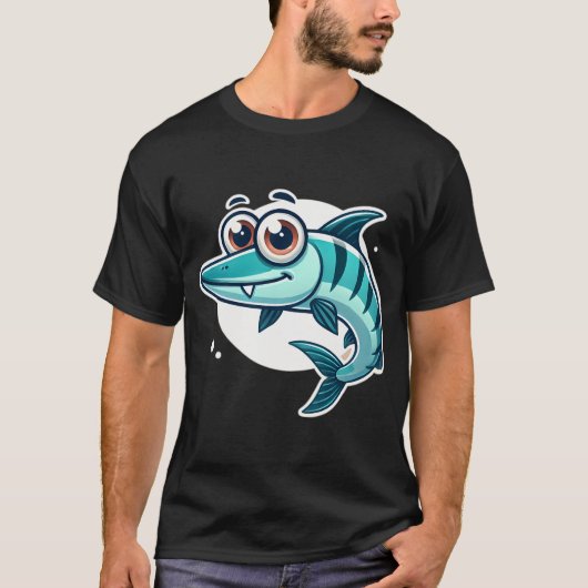 Lieve Barracuda Vis T-shirt (Voorkant)