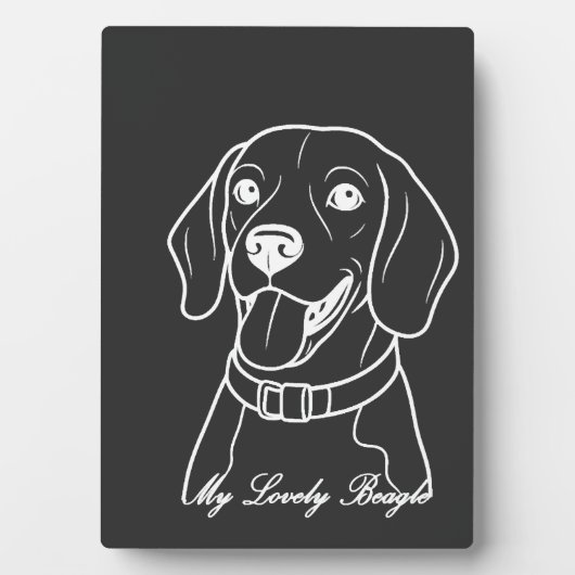 Lieve Beagle Fotoplaat (voorkant)