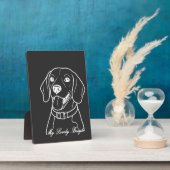 Lieve Beagle Fotoplaat (Zijkant)