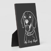 Lieve Beagle Fotoplaat (Zijkant)