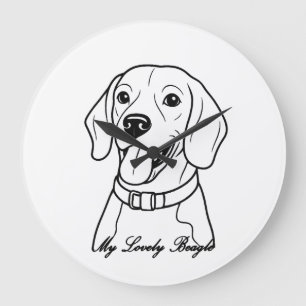 Lieve Beagle Grote Klok