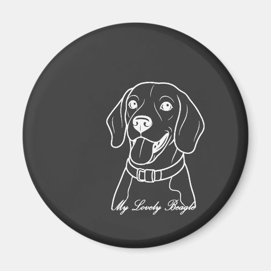 Lieve Beagle Magneet (Voorkant)